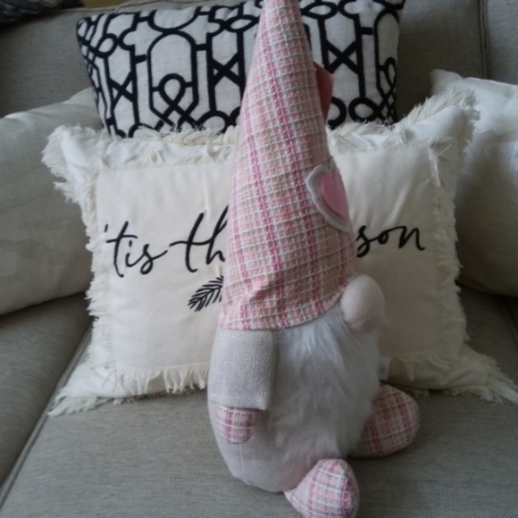 NEW! EXTRA LARGE 19" Shabby HEART GNOME Tweed HAT - Picture 2 of 4